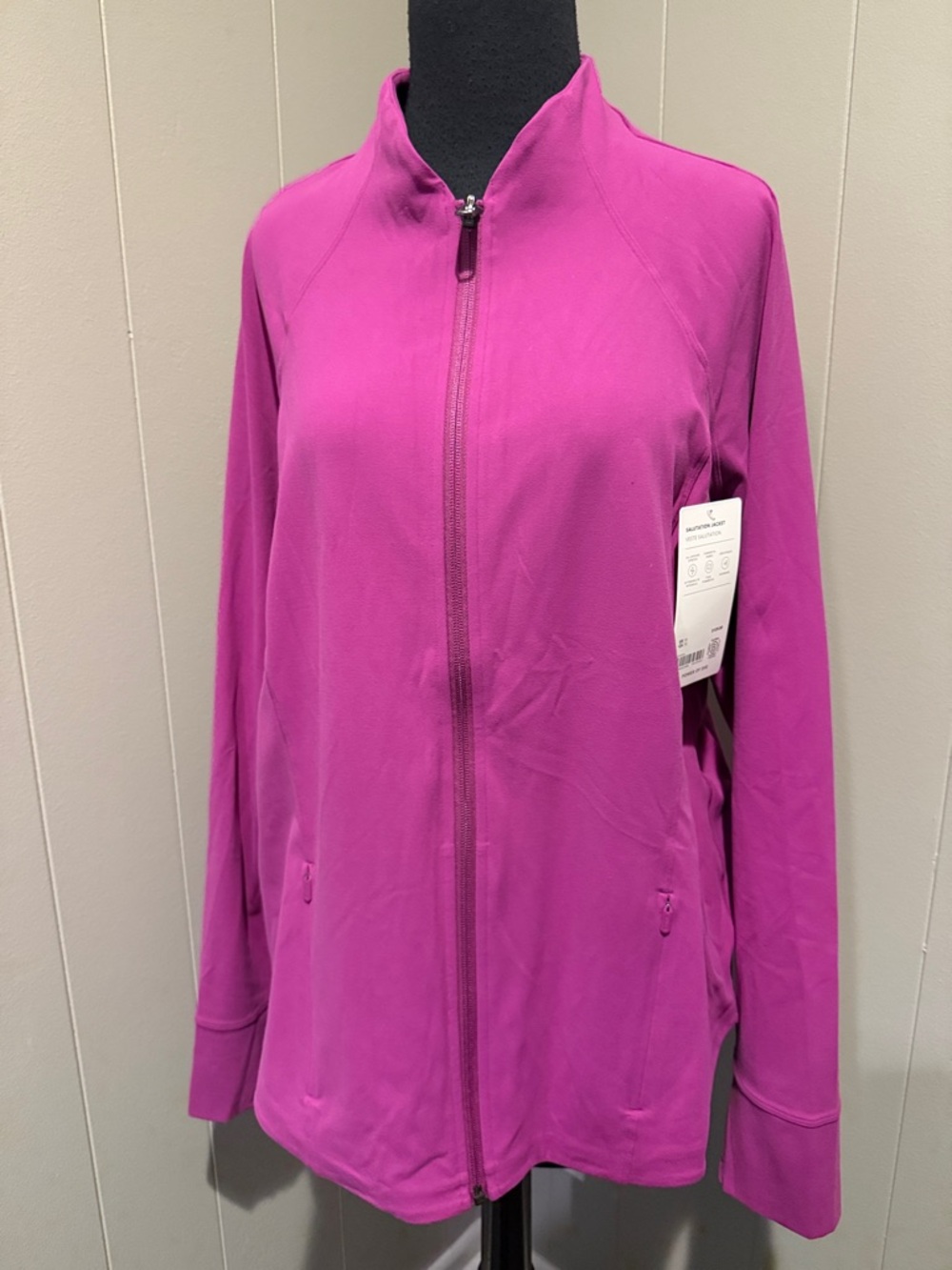 B40 Athleta Women’s Plus 1X Magenta Full-Zip Utility Jacket